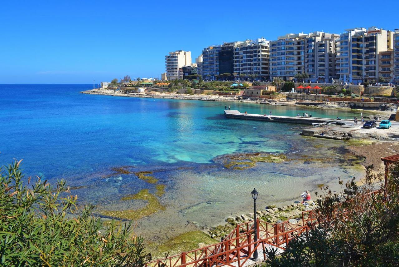 Seafront Lux Apart Inc Pool, Upmarket Area Sliema Luaran gambar
