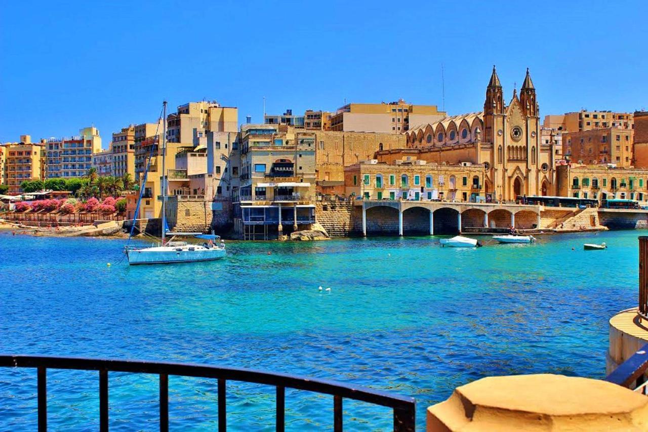 Seafront Lux Apart Inc Pool, Upmarket Area Sliema Luaran gambar